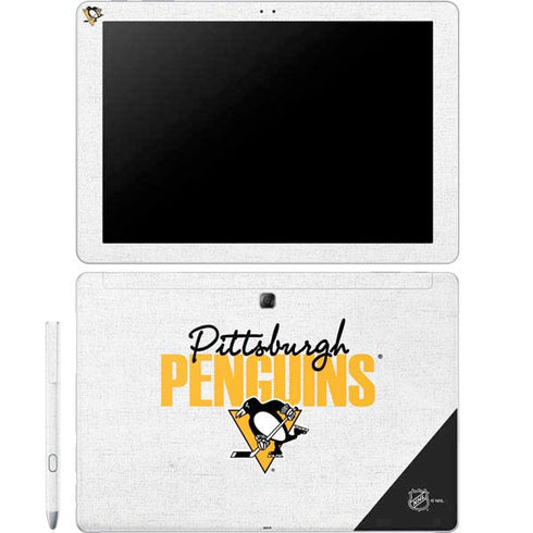 NHL Pittsburgh Penguins Script Galaxy Book 12in Skin